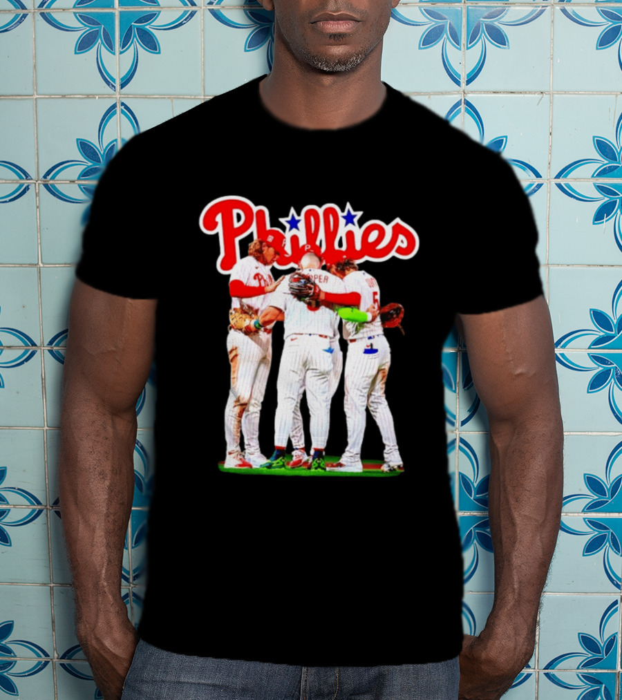 Bryce Harper Alec Bohm Edmundo Sosa Bryson Stott Philadelphia Phillies Team Unity T-Shirt