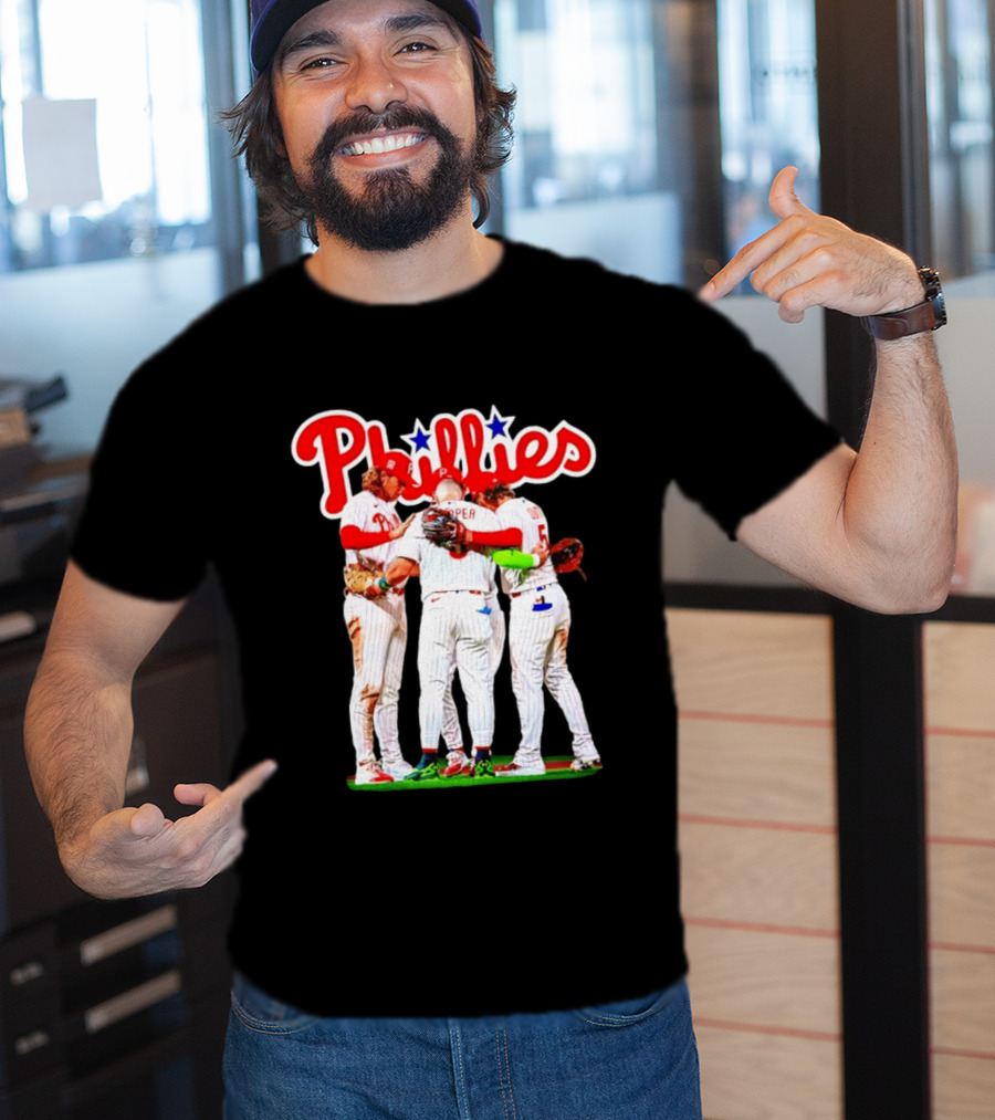 Bryce Harper Alec Bohm Edmundo Sosa Bryson Stott Philadelphia Phillies Team Unity T-Shirt