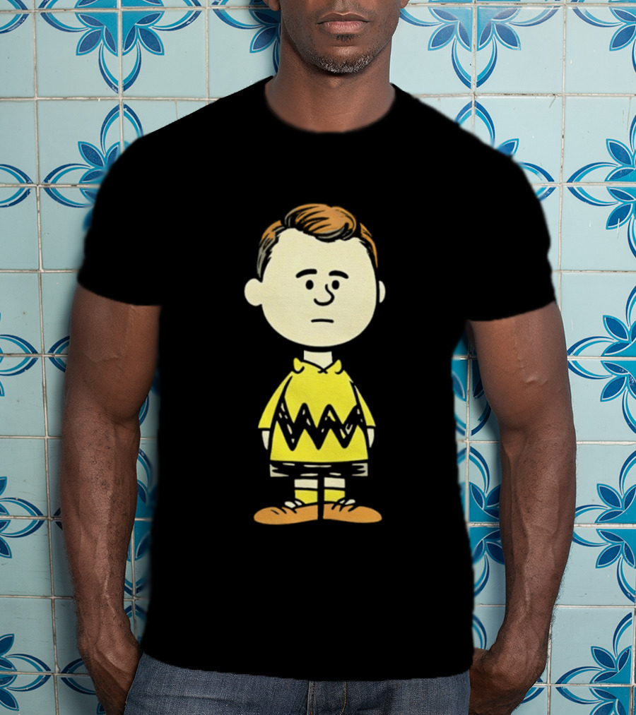 Charlie Brown Kirk Peanuts Style Character Fusion T-Shirt