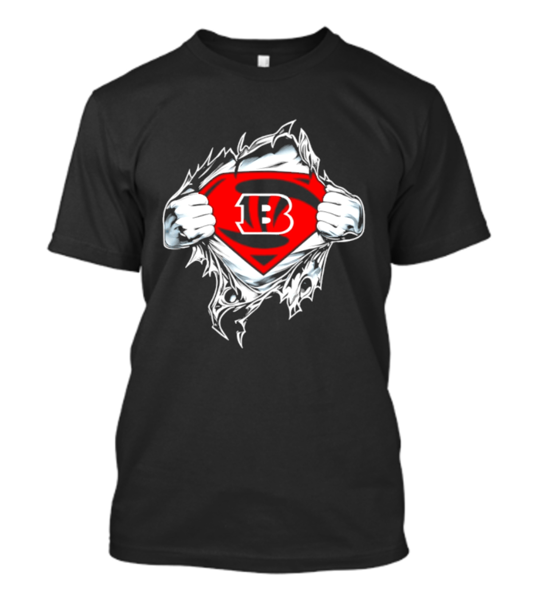 Cincinnati Bengals 13 Superman Symbol Football T-Shirt