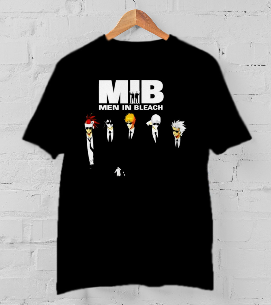MIB Men In Bleach Crossover Men In Black International X Bleach Characters T-Shirt