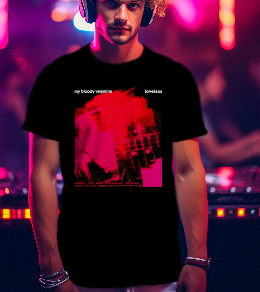 My Bloody Valentine Loveless Album Cover Classic Shoegaze Music Fan Favorite T-Shirt