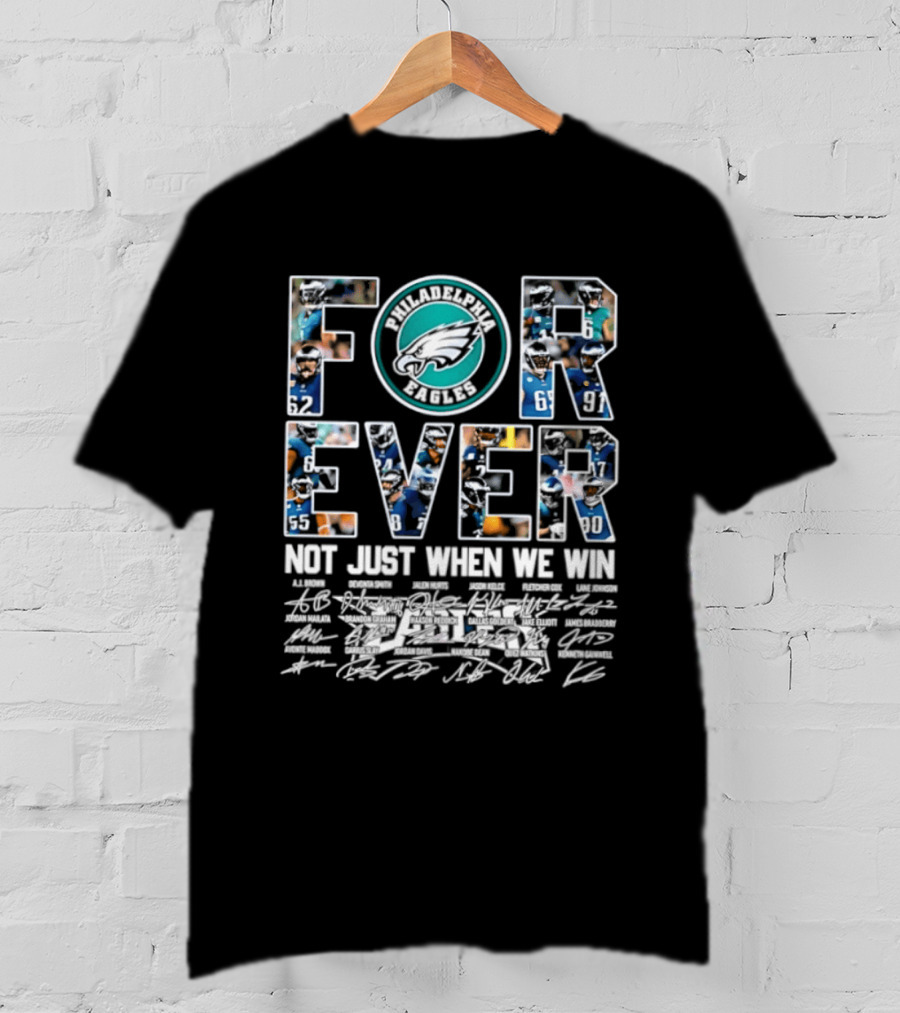 Forever Miami Dolphins Not Just When We Win Autographed T-Shirt