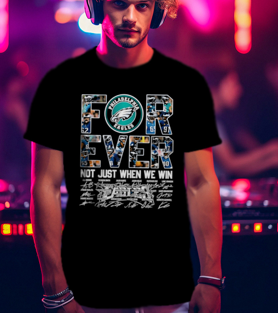 Forever Miami Dolphins Not Just When We Win Autographed T-Shirt
