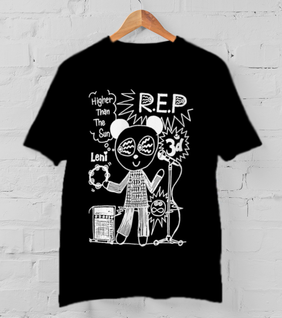 R.E.P Higher Than The Sun Bear With Drum And Microphone T-Shirt