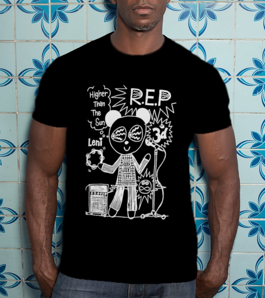 R.E.P Higher Than The Sun Bear With Drum And Microphone T-Shirt