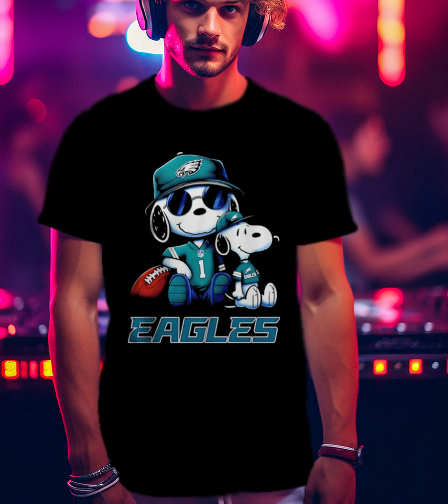 Snoopy Eagles Philadelphia Football 2026 T-Shirt