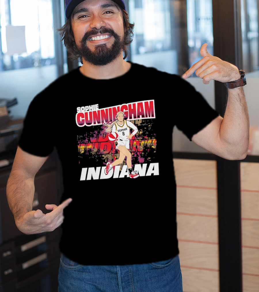 Sophie Cunningham Indiana Fever Basketball WNBA Athlete Action T-Shirt