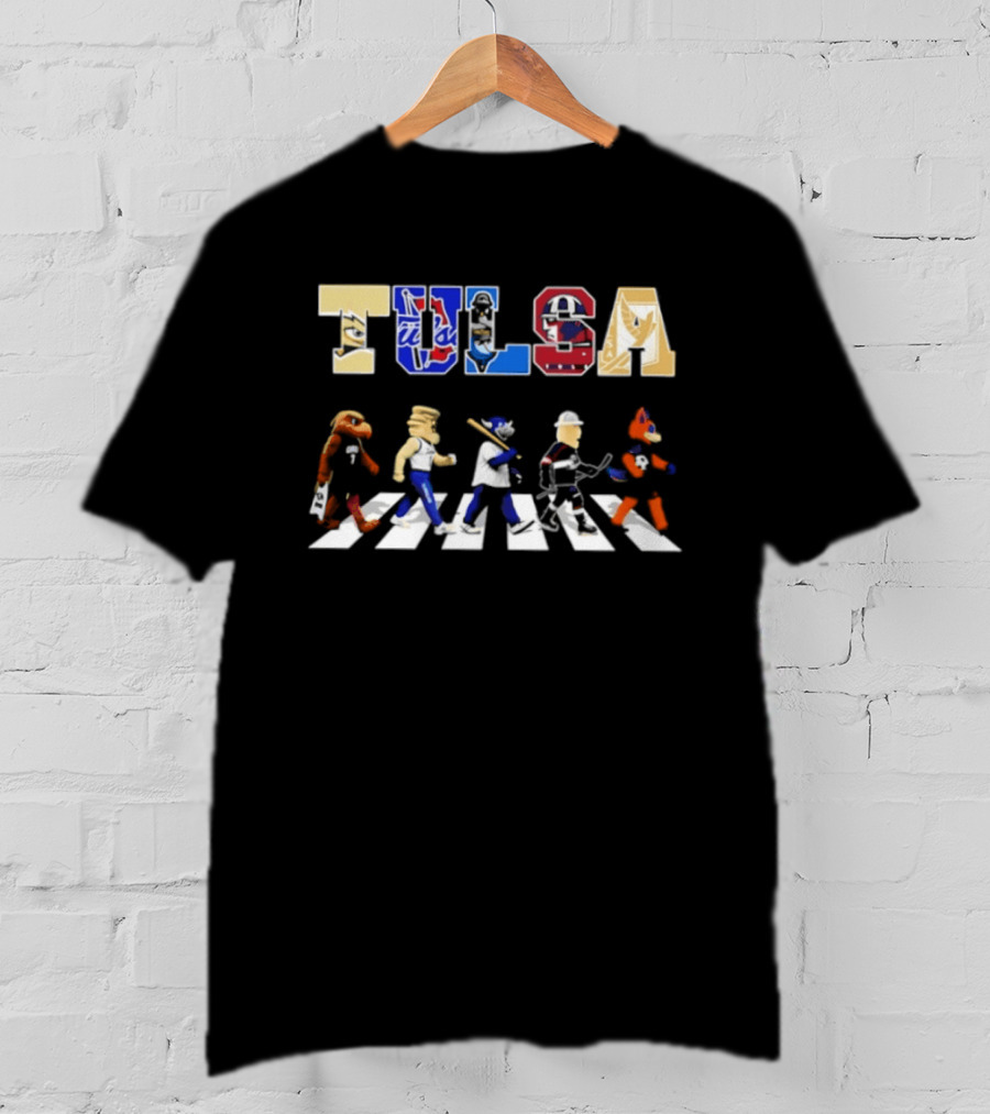 Tulsa Sports Team Mascots Abbey Road 2026 T-Shirt