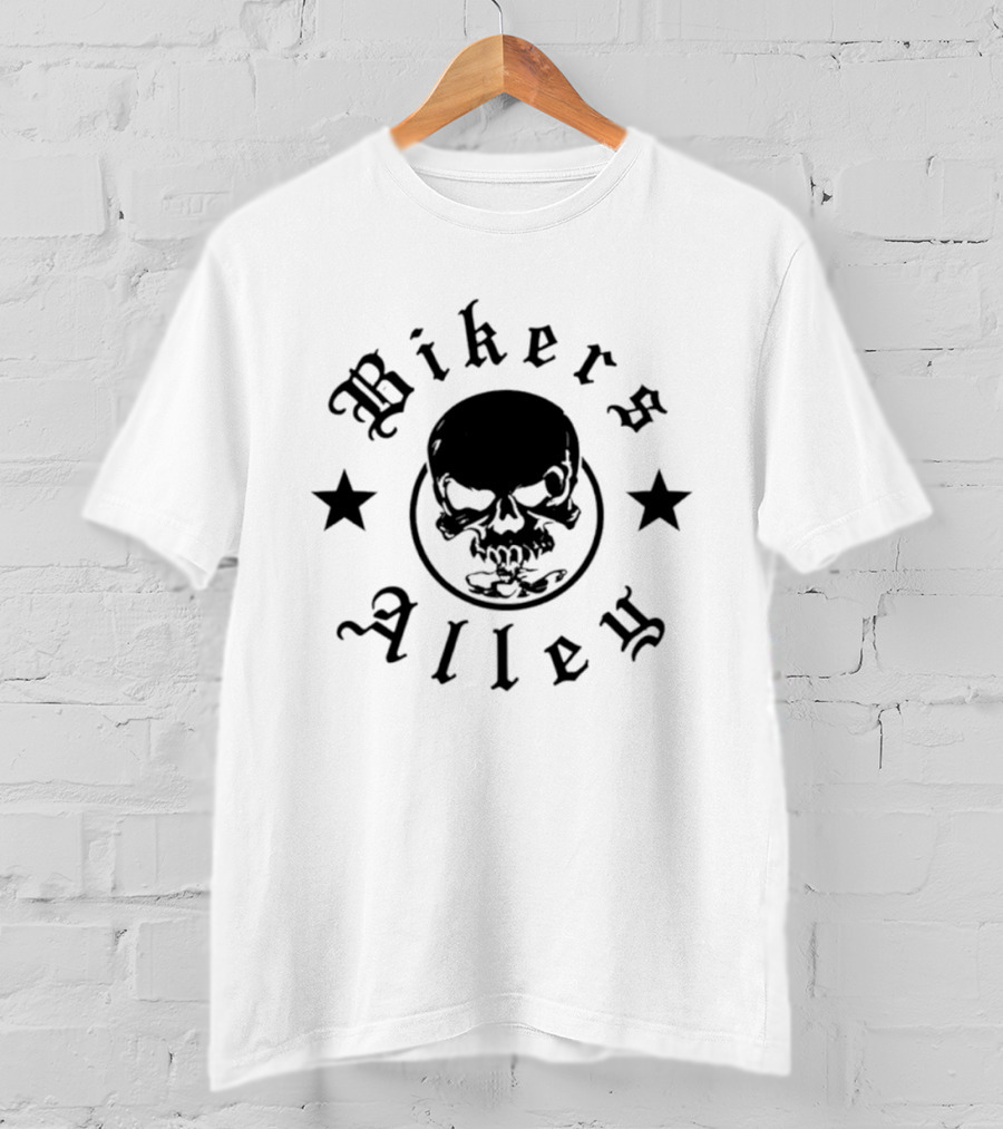 Bikers Alley Skull Stars T-Shirt
