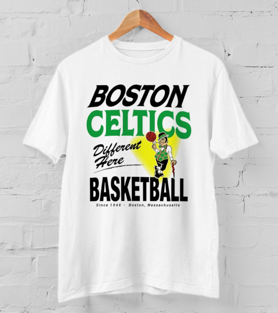 Boston Celtics Basketball Different Here Since 1946 Boston Massachusetts T-Shirt