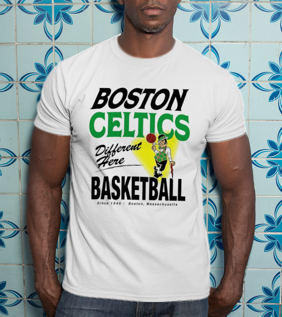 Boston Celtics Basketball Different Here Since 1946 Boston Massachusetts T-Shirt