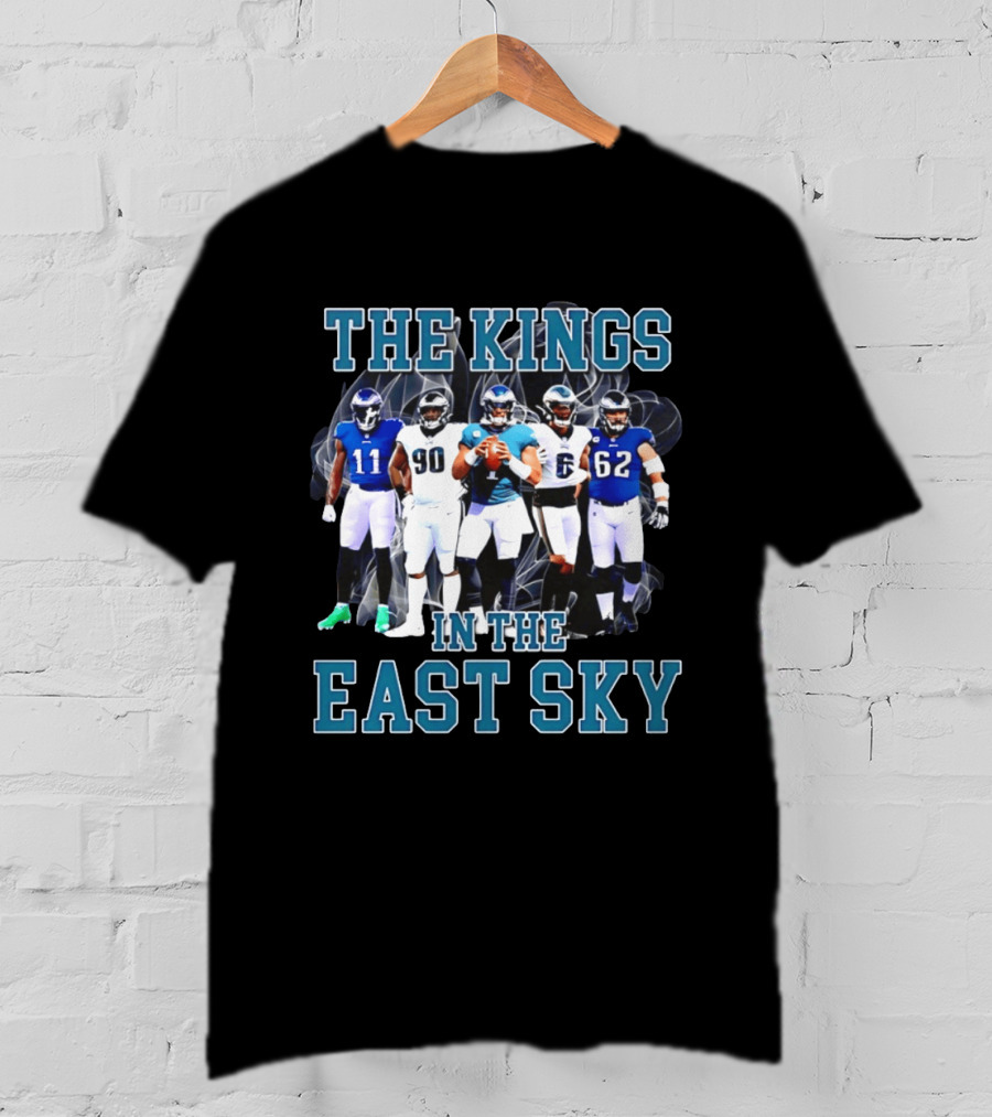 The Kings In The East Sky Philadelphia Eagles Football Players Signatures T-Shirt