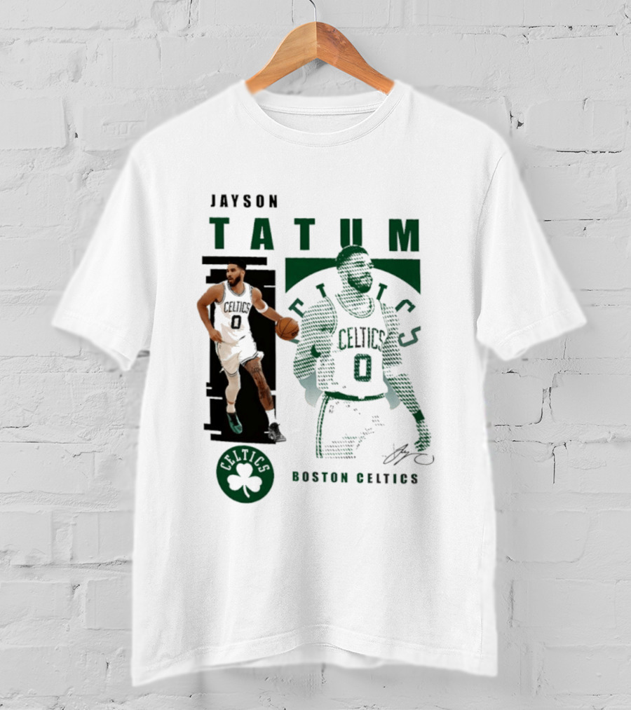 Boston Celtics Jayson Tatum Highlights Celtics Player 0 Signature T-Shirt