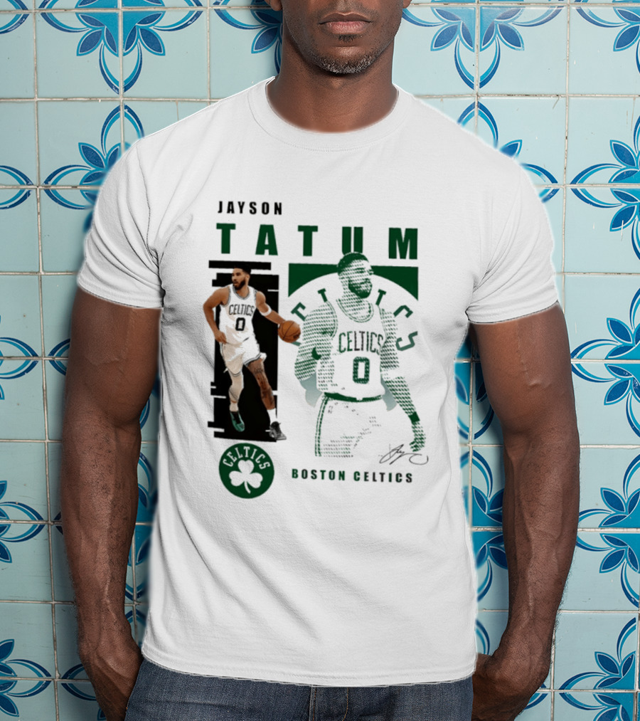 Boston Celtics Jayson Tatum Highlights Celtics Player 0 Signature T-Shirt
