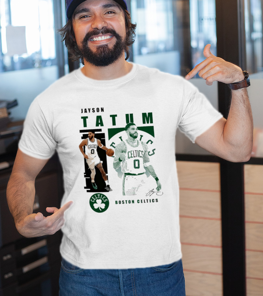 Boston Celtics Jayson Tatum Highlights Celtics Player 0 Signature T-Shirt