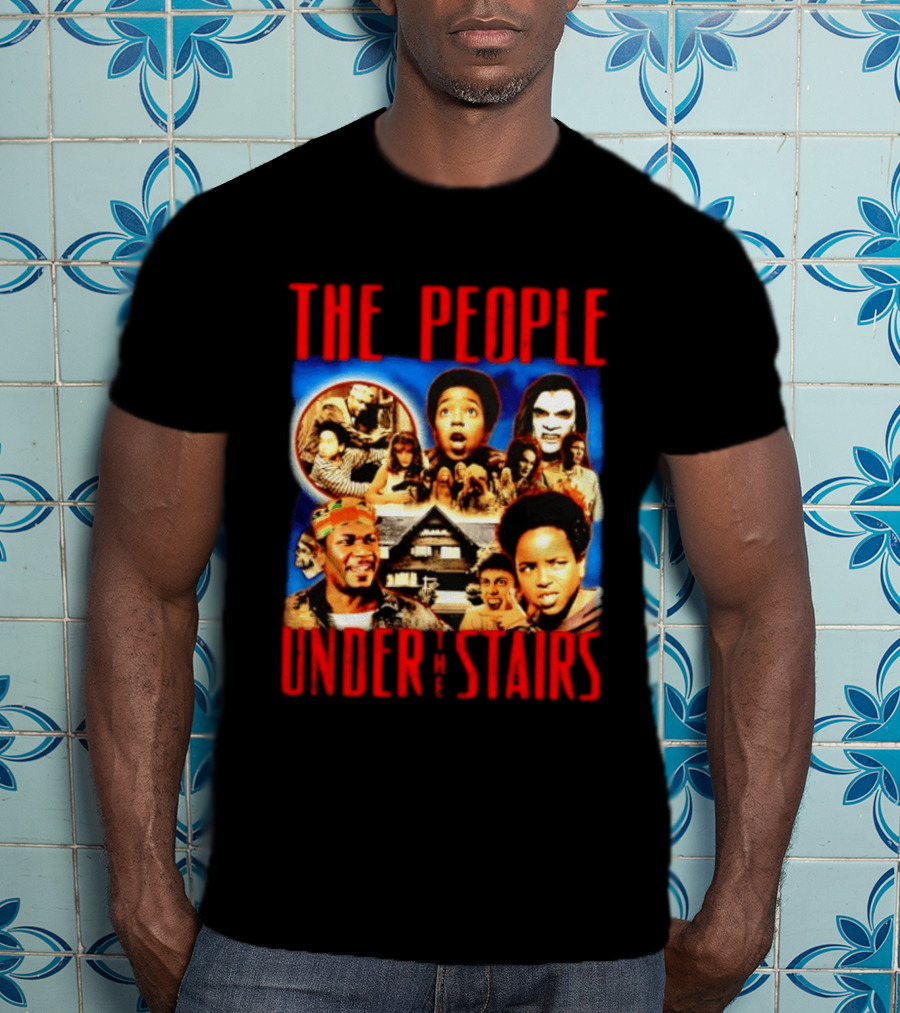 The People Under The Stairs Horror Movie Characters And Scenes Collage T-Shirt