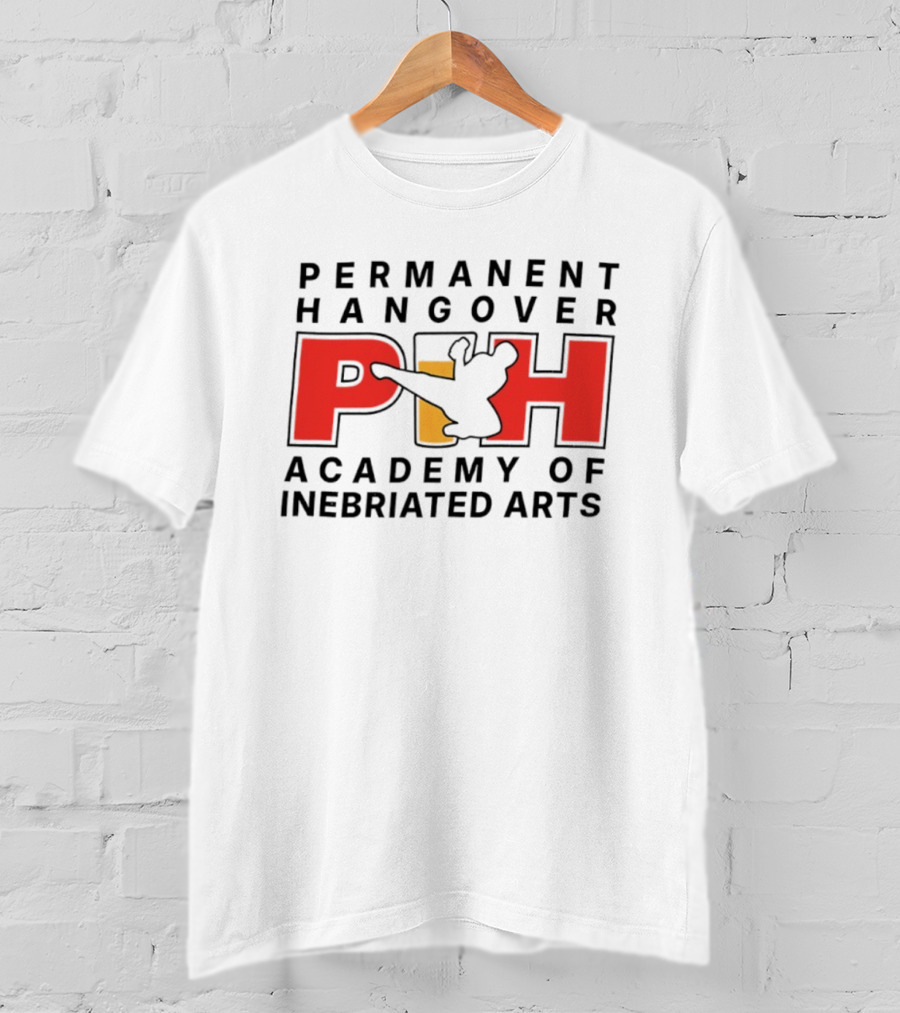 Permanent Hangover PIH Academy Of Inebriated Arts T-Shirt