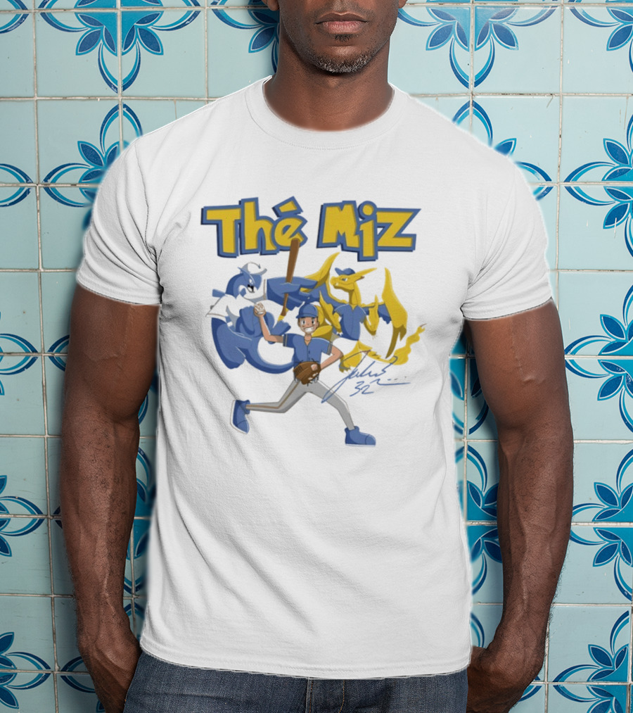 The Miz Milwaukee Brewers Pokemon Crossover Animated T-Shirt