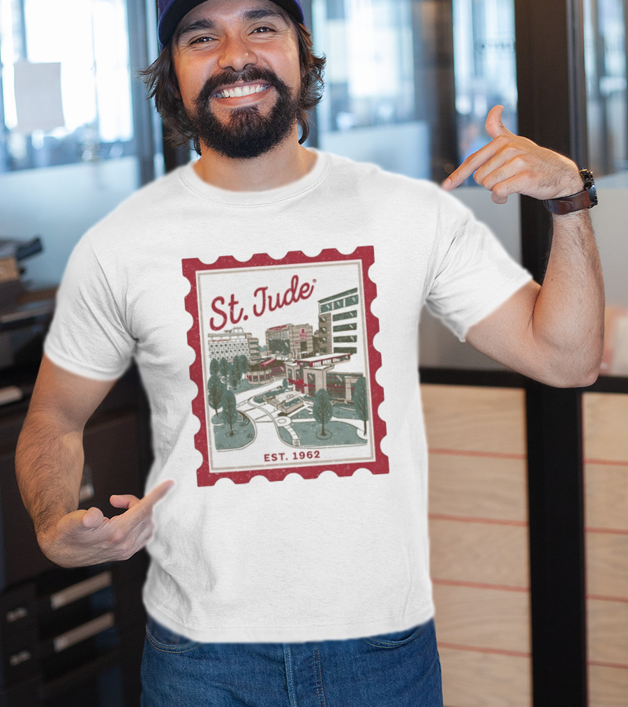 St. Jude Children's Research Hospital Est. 1962 Charity Stamp T-Shirt