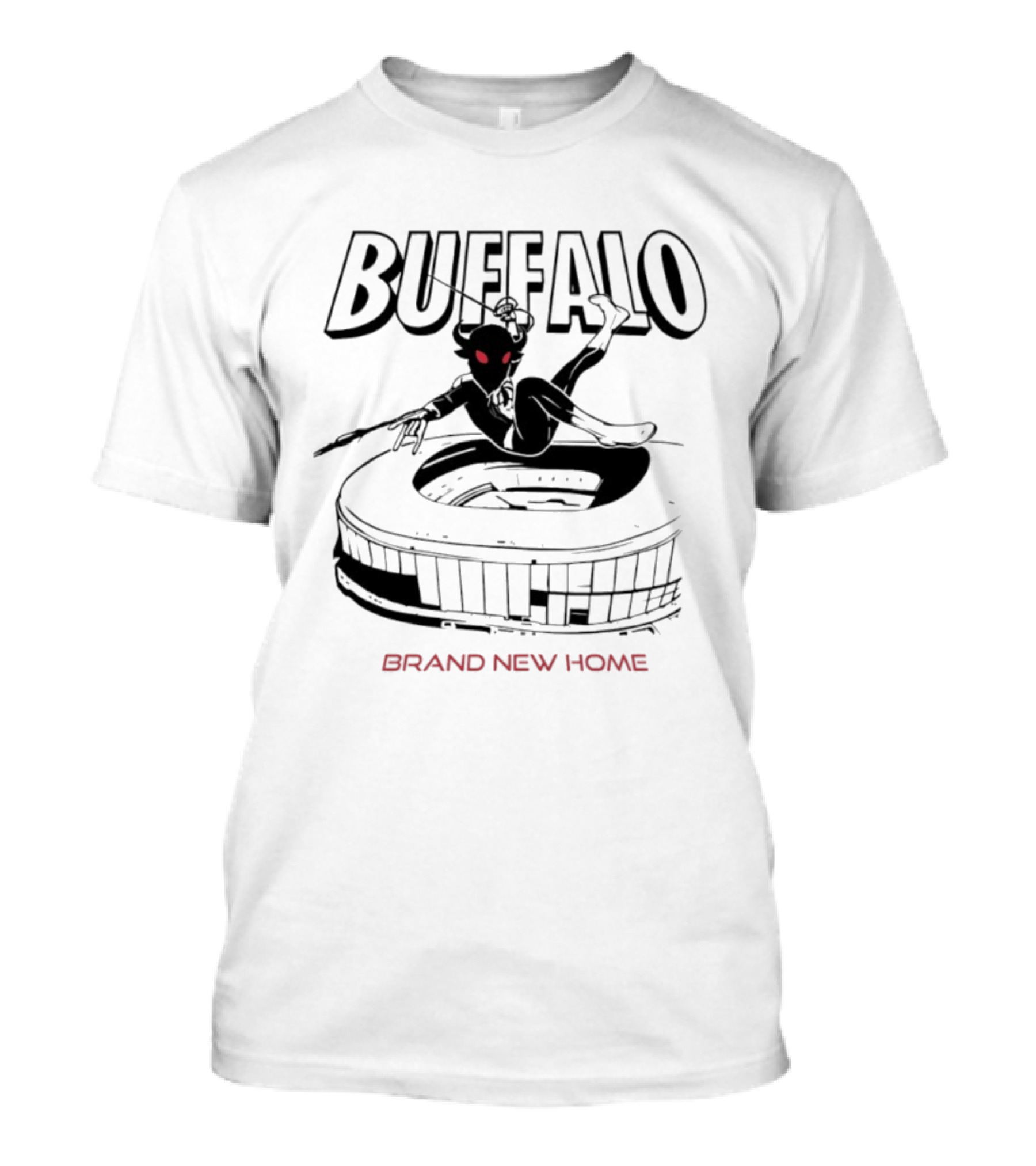 Buffalo Spider Man Swinging Brand New Home Stadium Marvel T-Shirt