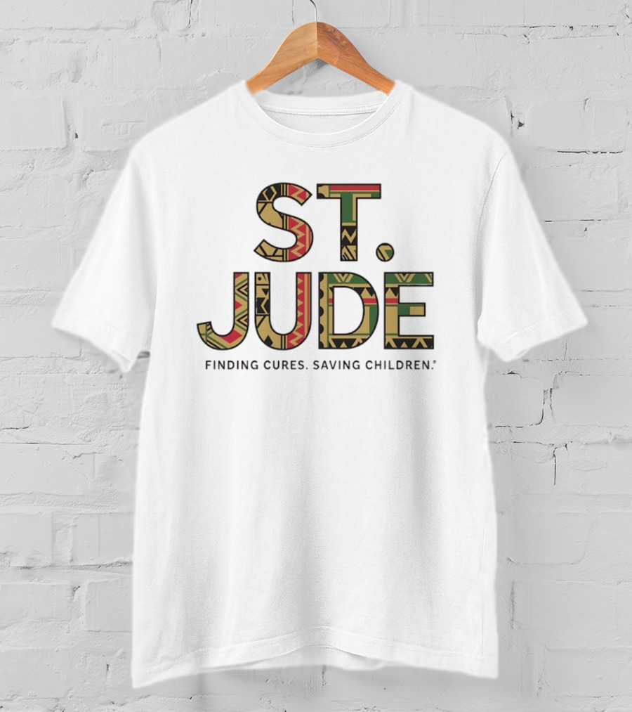St. Jude Finding Cures Saving Children Bold Tribal T-Shirt