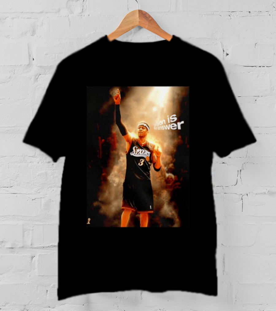 Allen Iverson Philadelphia 76ers NBA LeBron Is The Answer T-Shirt