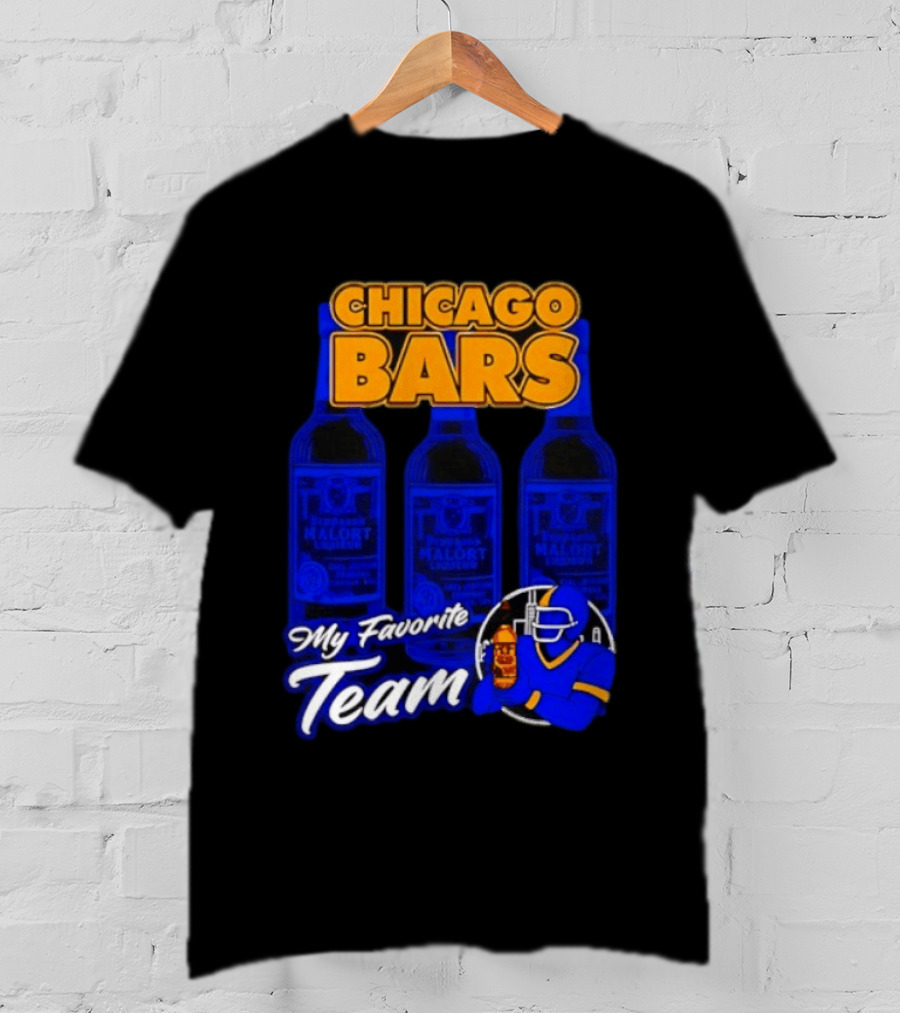Chicago Bars My Favorite Team Jeppson's Malort Liqueur T-Shirt