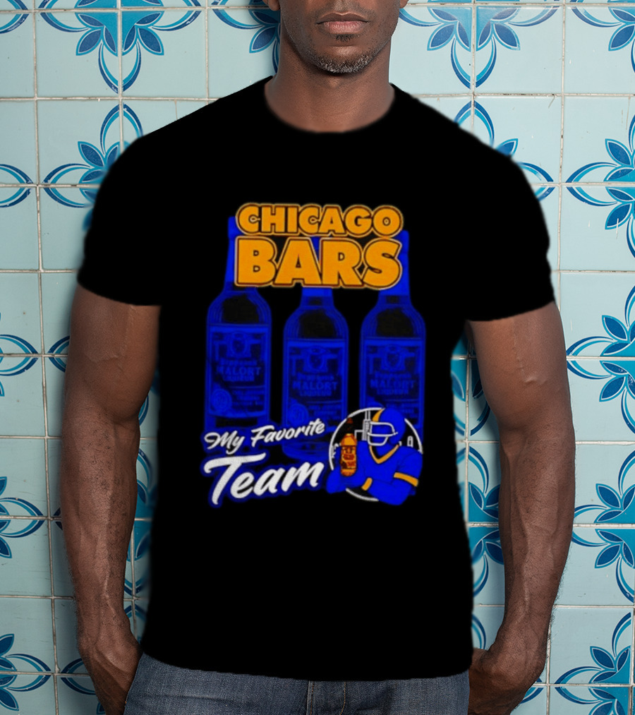 Chicago Bars My Favorite Team Jeppson's Malort Liqueur T-Shirt