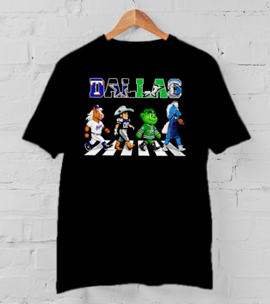 Dallas Rangers Cowboys Stars Mavericks Abbey Road 2026 Season T-Shirt