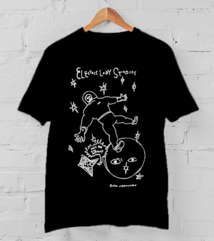 Daniel Johnston Electric Lion Studios Lost In Space T-Shirt