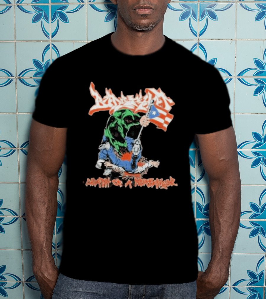 Death Of A Netbanger Puerto Rican Flag Street T-Shirt