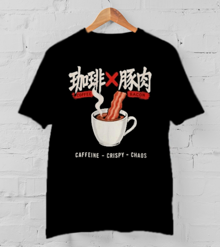 Caffeine Crispy Chaos Coffee X Bacon T-Shirt