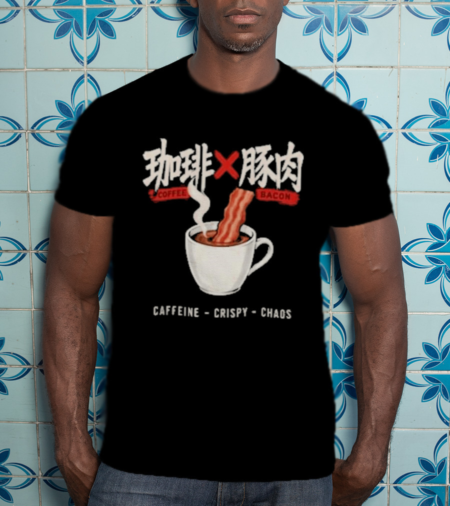 Caffeine Crispy Chaos Coffee X Bacon T-Shirt