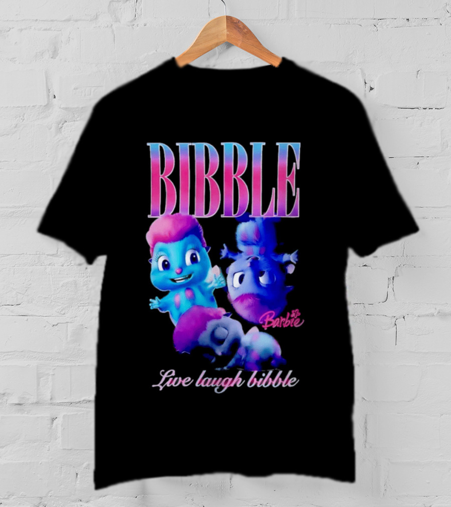 Bibble Live Laugh Barbie Cartoon Characters T-Shirt