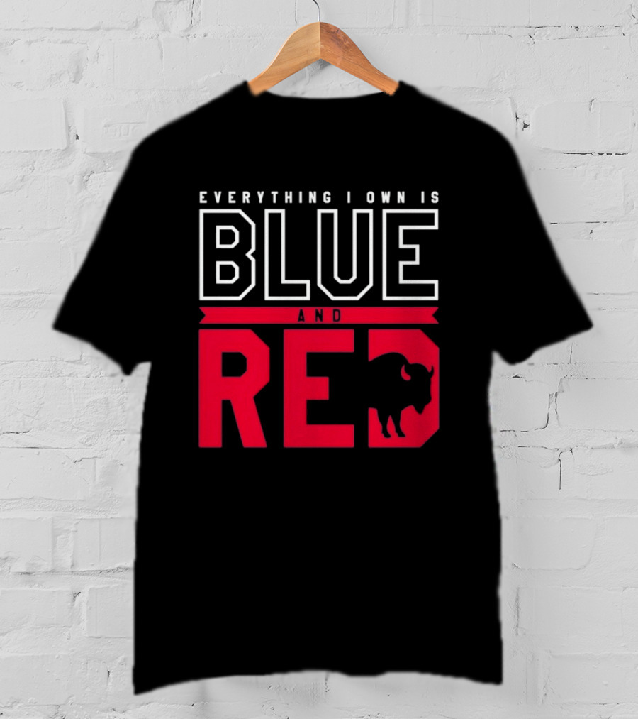 Everything I Own Is Blue And Red Buffalo Bills T-Shirt