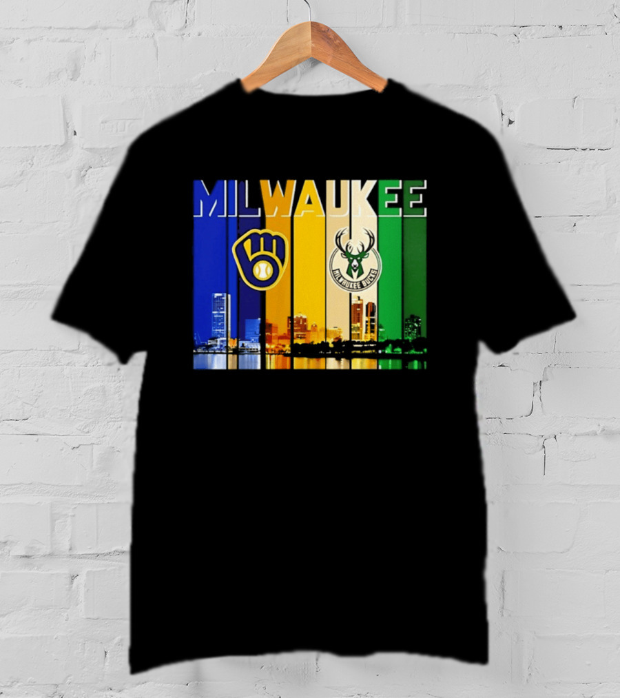 Milwaukee Brewers Bucks Skyline 2026 T-Shirt