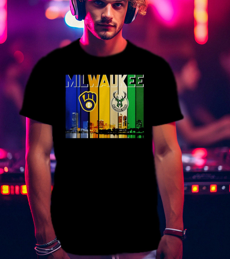 Milwaukee Brewers Bucks Skyline 2026 T-Shirt