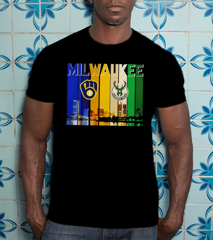 Milwaukee Brewers Bucks Skyline 2026 T-Shirt