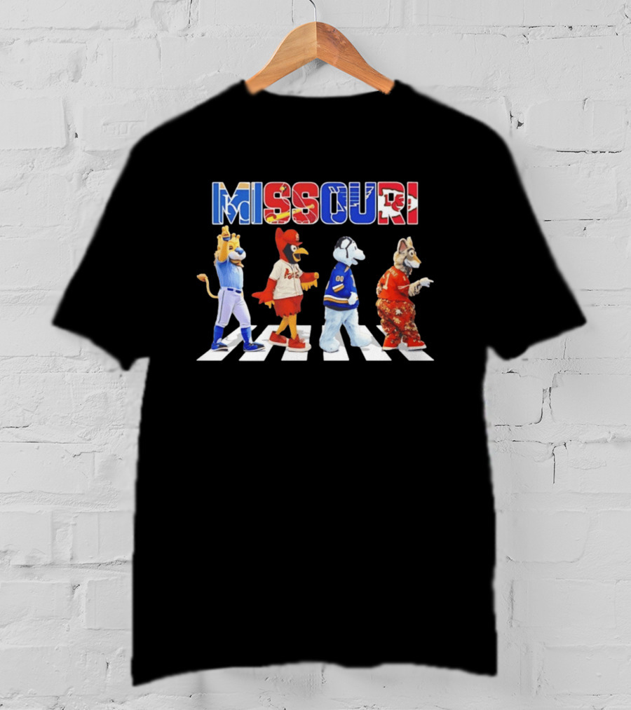 Missouri Sports Mascots Abbey Road Walk 2026 T-Shirt