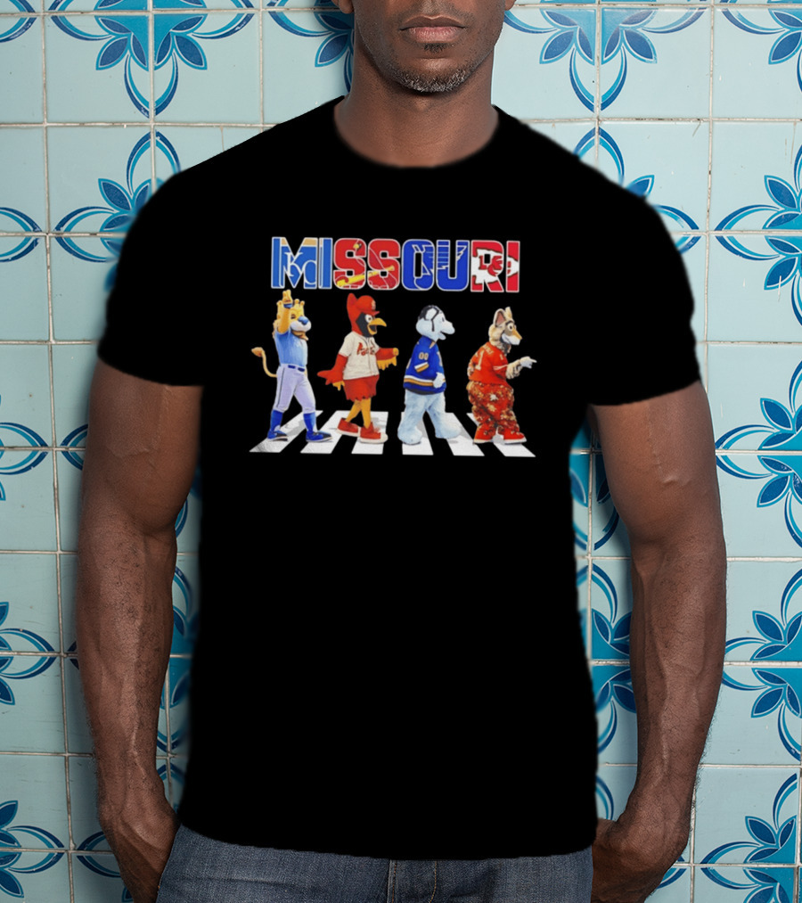 Missouri Sports Mascots Abbey Road Walk 2026 T-Shirt