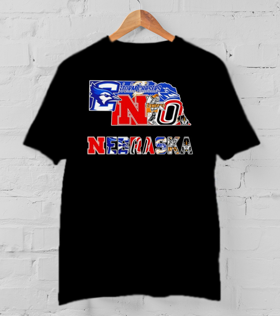 Nebraska Creighton Jays Stormchasers Lancers Huskers Sports Teams 2026 T-Shirt