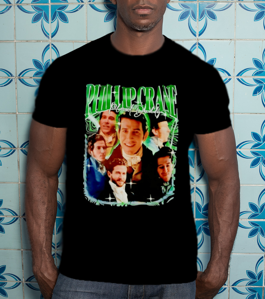 Phillip Crane Plant Daddy Regency Style Portrait Collage T-Shirt