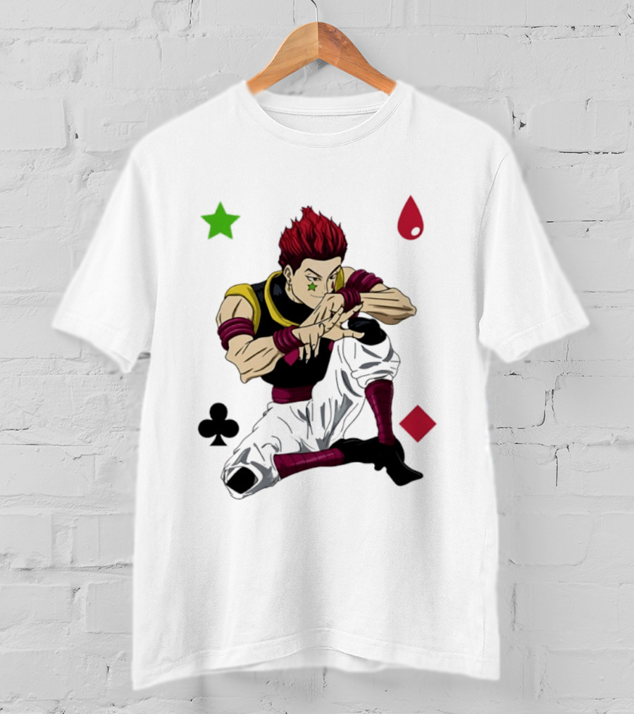 Hisoka Morow Playing Card Suit Symbols Hunter X Hunter T-Shirt