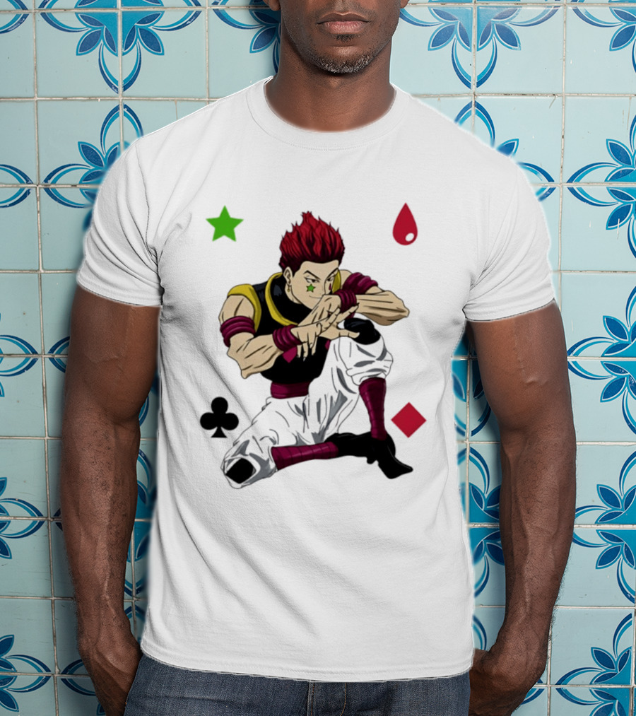 Hisoka Morow Playing Card Suit Symbols Hunter X Hunter T-Shirt