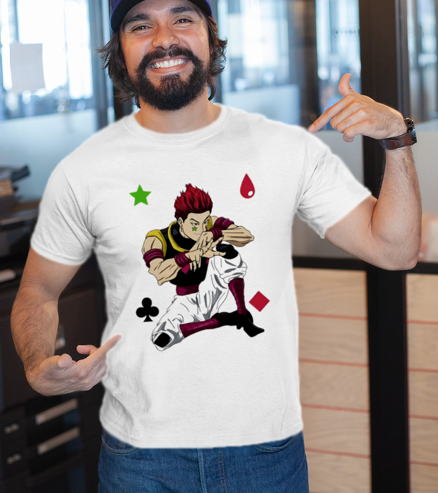 Hisoka Morow Playing Card Suit Symbols Hunter X Hunter T-Shirt