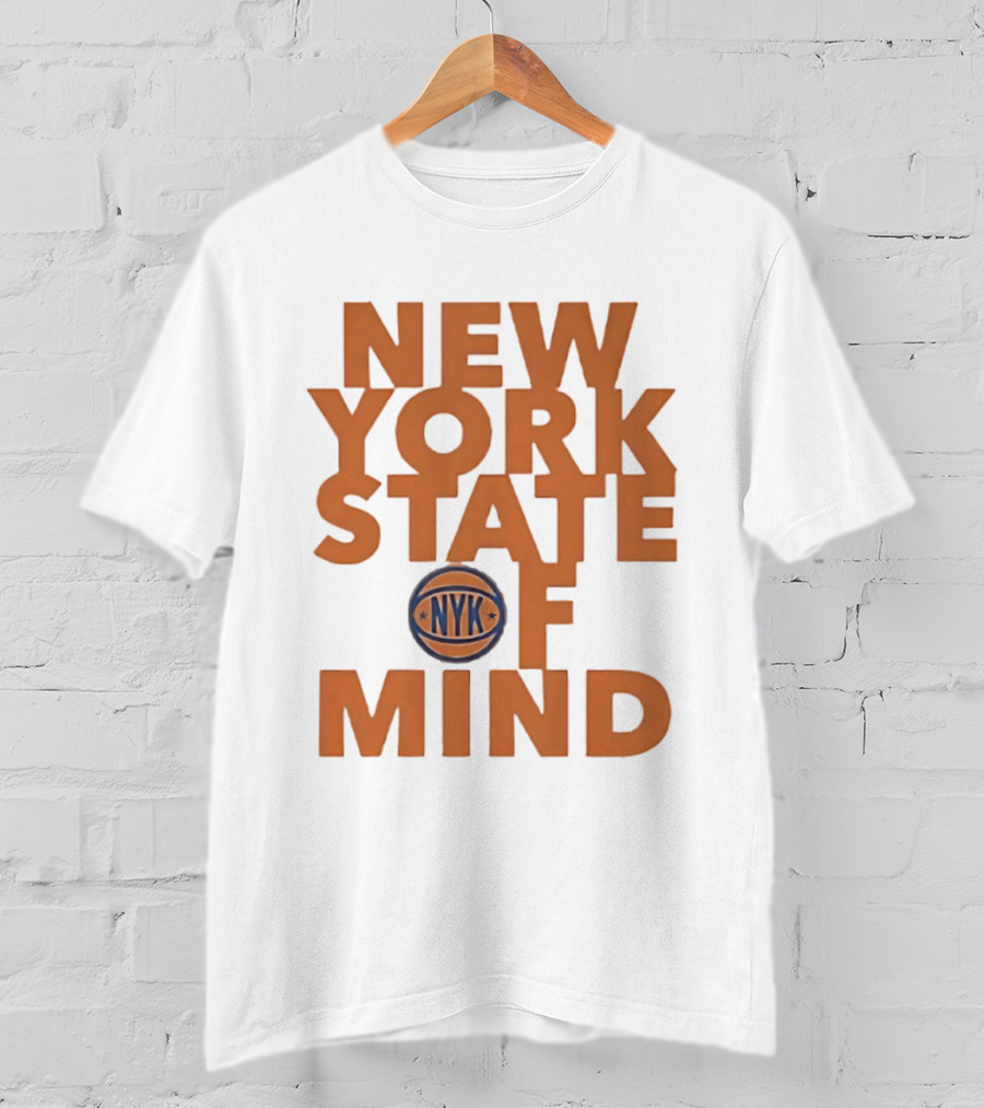 New York State Of Mind NYC Basketball T-Shirt