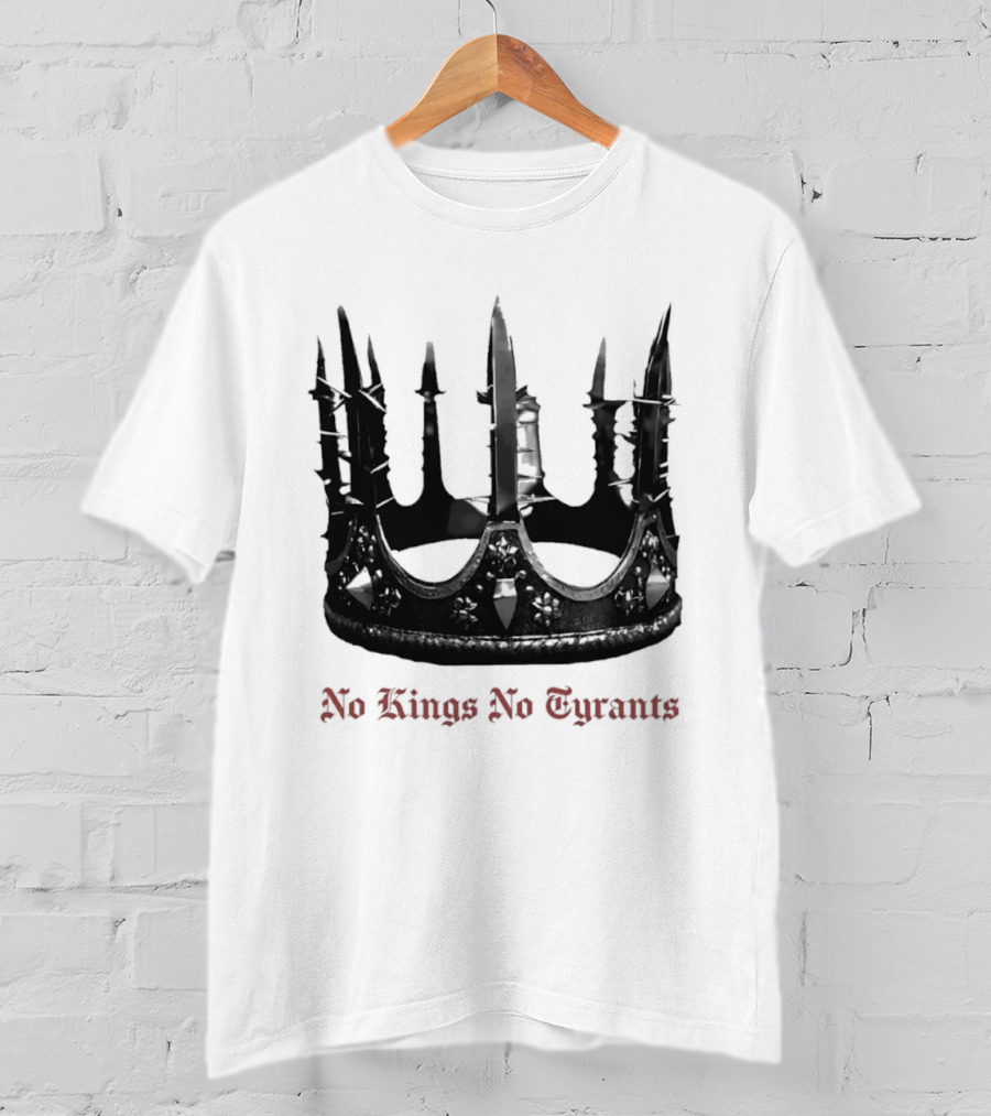No Kings No Tyrants Crown Spiked T-Shirt