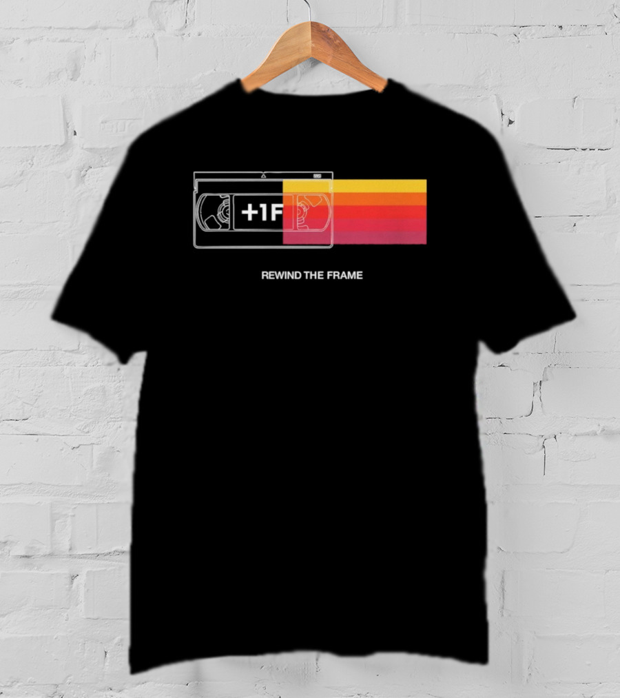 Rewind The Frame Retro VHS Tape 80s Aesthetic T-Shirt