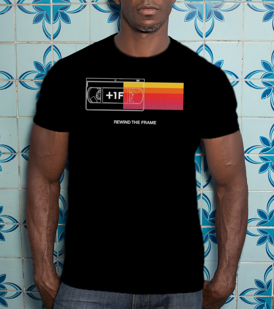 Rewind The Frame Retro VHS Tape 80s Aesthetic T-Shirt